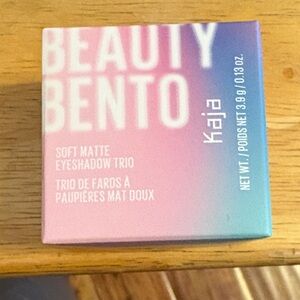 Kaja Beauty Bento Soft Matte Eyeshadow Trio - Pink, Blue, Cream